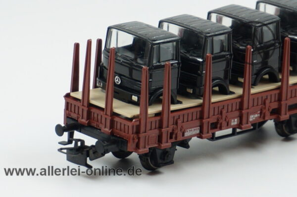 Märklin H0 | 4459 Rungenwagen mit LKW Fahrerhaus Beladung | Kls 443 - 3361 494-0 Güterwagen