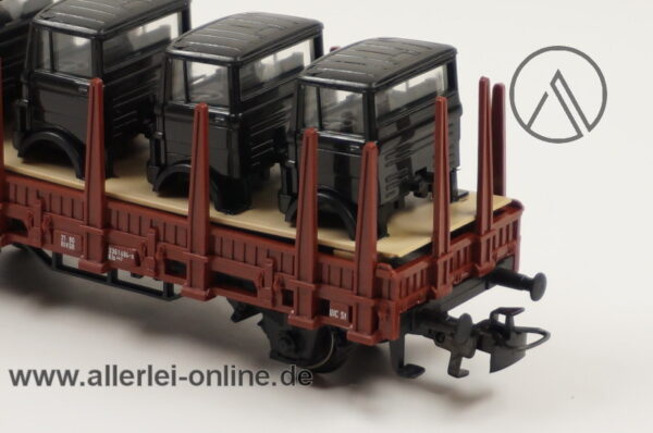 Märklin H0 | 4459 Rungenwagen mit Beladung | Kls 443 - 3361 494-0 Güterwagen