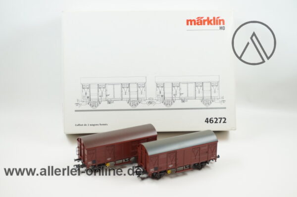 Märklin H0 | 46272 Güterwagen-Set der SNCF | 2-teiliges gedeckter Güterwagen-Set