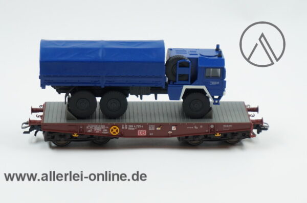 Märklin H0 | 48718 Flachwagen-Set | THW LKW MAN 7t. mit Plane