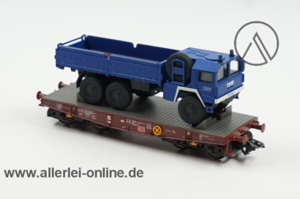 Märklin H0 | 48718-Flachwagen-Set | THW LKW MAN 7t.