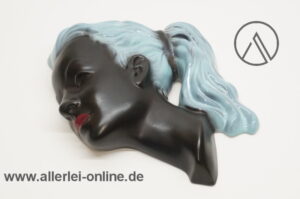 Cortendorf Silhouette Wandbild | Keramik Wandmaske | Form 3408 | Vintage 50-60er Jahre Frauenkopf