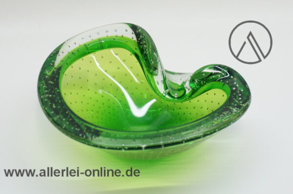 Murano Design Glas Schale | Aschenbecher | Vintage Bubble Glass Ashtray