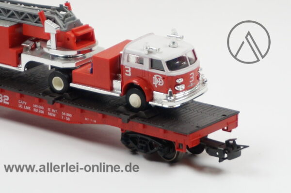 Märklin H0 | 4580 Wagen-Set "Texas" | USA Flatcar mit Fire Engine