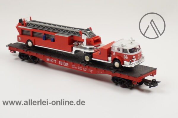 Märklin H0 | 4580 Wagen-Set "Texas" | Flatcar mit Feuerwehr