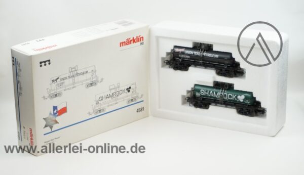 Märklin H0 | 4581 Wagen-Set "TEXAS" | 4-Achs Shamrock - Union Texas Petroleum Kesselwagen