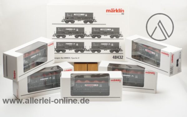 Märklin H0 | 48432 Erzwagen-Set ARBED | 5 tlg. Selbstentladewagen Güterwagen-Set der CFL mit OVP