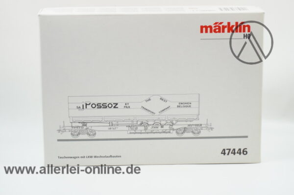 Märklin Spur H0 | 47446 Taschenwagen der SNCB NMBS | Flachwagen “ I-POSSOZ ”