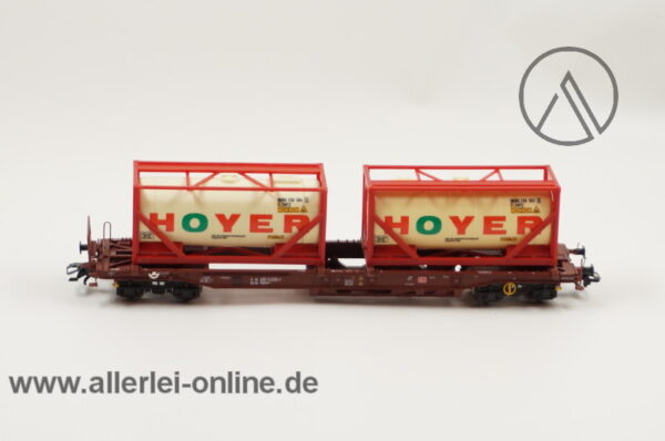 Märklin Spur H0 | 47452 Taschenwagen | HOYER Containertragwagen