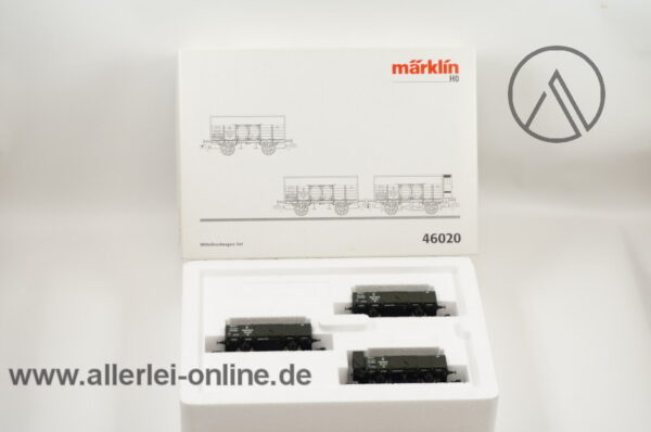 Märklin H0 | 46020 Mittelbordwagen-Set K.Bay.Sts.B. | 3 tlg. Güterwagen-Set