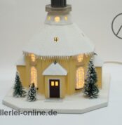 Birgit Uhlig Olbernau Lichterhaus | Seiffener Kirche | Erzgebirge Feinkarton Kunst | beleuchtet