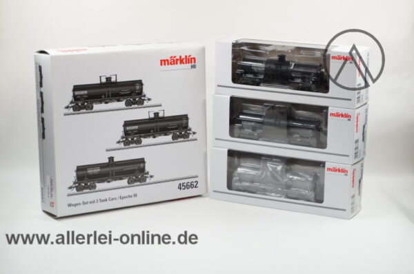 Märklin H0 | 45662 US Tankcars Wagen-Set 3 Tlg. | 4-Achs Kesselwagen der Shipper's Car Line mit OVP