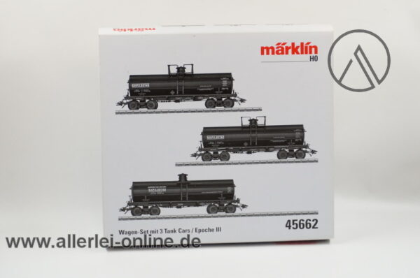 Märklin H0 | 45662 US Tankcars Wagen-Set 3 Tlg. | 4-Achs Kesselwagen der Shipper's Car Line