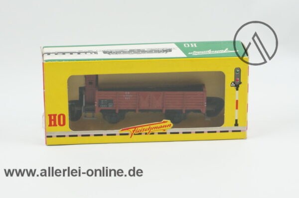 Fleischmann H0 | 1485 Hochbordwagen mit Bremserhaus der DB | Güterwagen 631 025