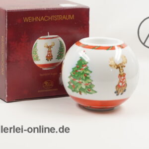 Hutschenreuther Tischlicht Kugel | Weihnachtstraum Teelichthalter