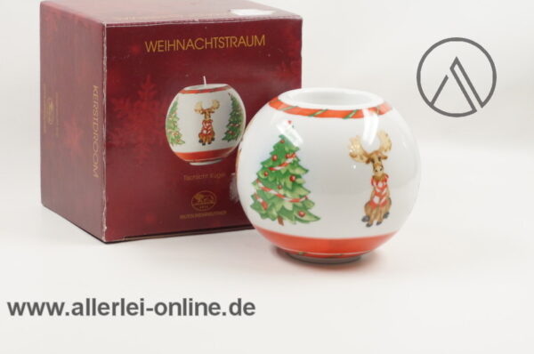 Hutschenreuther Tischlicht Kugel | Weihnachtstraum Teelichthalter