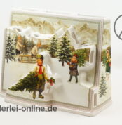 Villeroy und Boch Tischlicht | Winter Postkarte | Weihnachten Porzellan Kerzenhalter | 26 x 20 cm