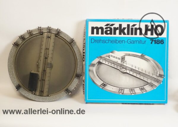 Märklin Spur H0 | 7186 Drehscheibe | 10 Gleisanschlüsse | elektrische Drehbühne