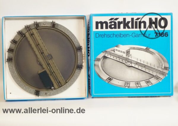 Märklin Spur H0 | 7186 Drehscheiben-Garnitur | 10 Gleisanschlüsse | elektrische Drehbühne