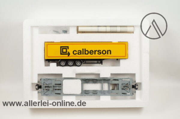 Märklin H0 | 47450 Taschenwagen der SNCF | Flachwagen mit “ calberson ” Sattelanhänger in OVP