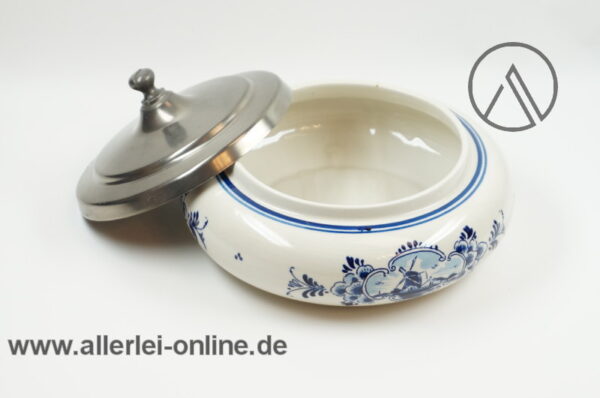 WMF Delft Blauw Deckeldose | Bonbonniere mit Zinndeckel