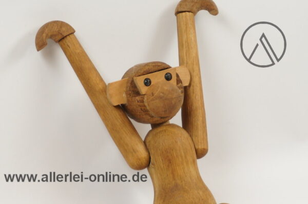 Vintage Teak Gelenk Affe | Klammeraffe | Monkey 15 cm | 60er Jahre | Kay Bojesen | Hans Bolling