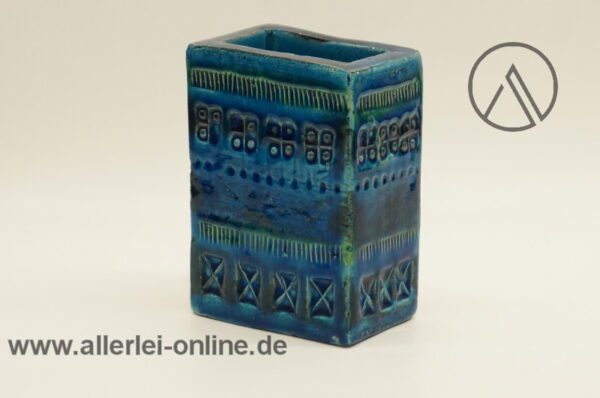 Aldo Londi Italien | Bitossi Keramik Vase | Rimini Blue | Vintage 60s Pottery | 727/12