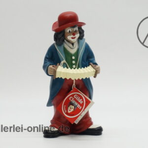 Gilde Clowns | Musikus Clown | 15 cm Figur mit Ziehharmonika