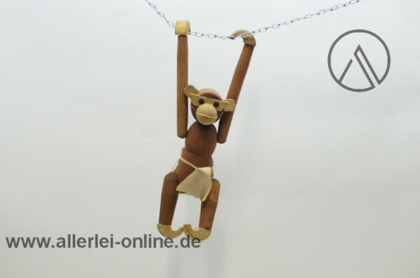 Teak Gelenk Affe | Klammeraffe 20 cm | Monkey | 60er Jahre | Kay Bojesen | Hans Bolling Ära