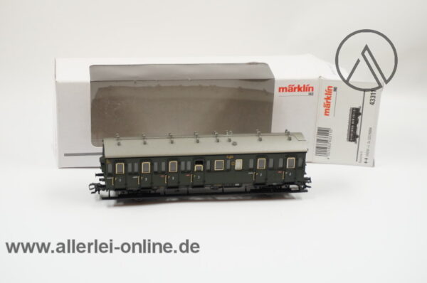 Märklin H0 | 43311 Reichsbahn Abteilwagen BC-21 | 2/3. Klasse Personenwagen 31 024 der DRG mit OVP