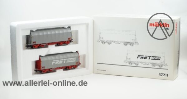 Märklin H0 | 47211 Coil-Wagen der SNCF | 2 tlg. Schiebeplanenwagen-Set mit OVP