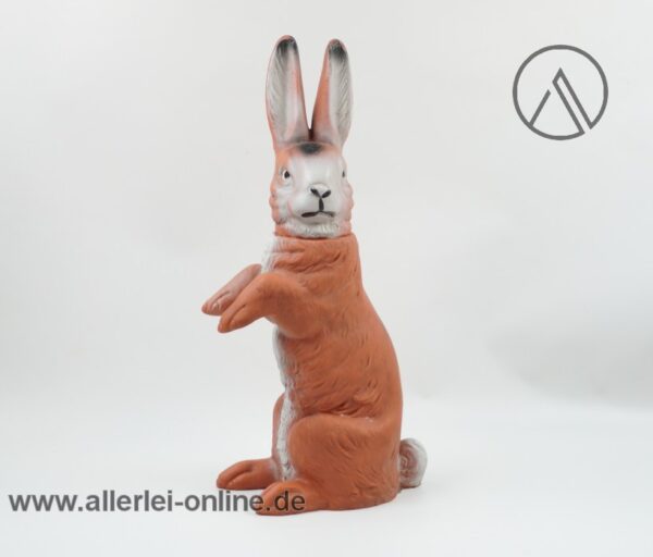 Quietschefigur | Hase Gummifigur / Osterhase | Hohlgummi Figur | Vintage 60-70er Jahre