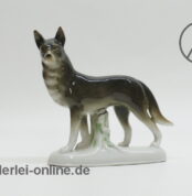 Porzellan Figur | Deutscher Schäferhund | Wolfshund - Hunde | Tierfigur