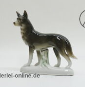 Porzellan Figur | Deutscher Schäferhund | Wolfshund - Hunde | Tierfigur Porzellanfigur