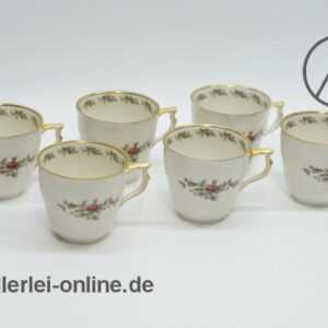 Rosenthal Classic Rose | Sanssouci Elfenbein | 6 Stück Kaffee-Obertasse | Kaffeetasse