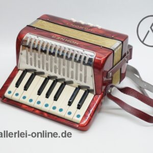 Hohner Mignon 1 Akkordeon | Rot / Perlrot | 17 Piano-Tasten | 8 Bässe mit OVP