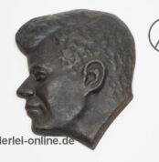 Eisenguss Silhouette | Präsident John F. Kennedy | Gusseisen Silhouette | Vintage 60er Jahre