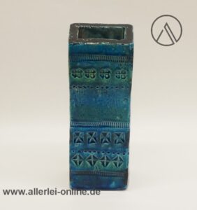 Aldo Londi Italien | Bitossi Keramik Vase | Rimini Blue | Vintage 60s Pottery | 727/21