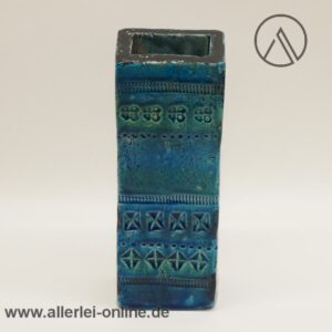 Aldo Londi Italien | Bitossi Keramik Vase | Rimini Blue | Vintage 60s Pottery | 727/21