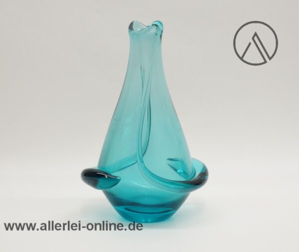 Zelezny Brod Sklo Vase | Frantisek Zemek für ZBS | Vintage 60er Jahre Designer Glaskunst