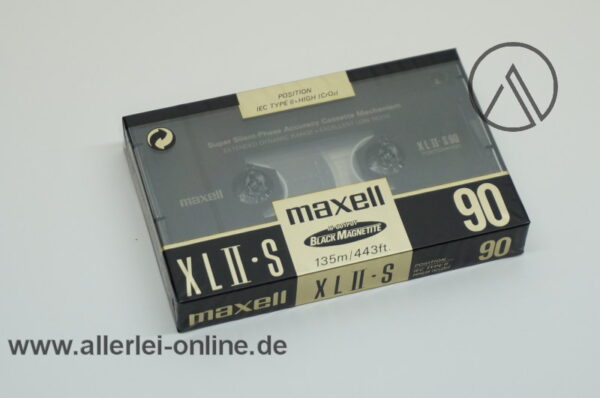 Maxell XLII-S 90 | 3 Stück Audio Kassette | IEC TYPE 2 High CrO2 Music and Voice Leerkassette | NEU/OVP