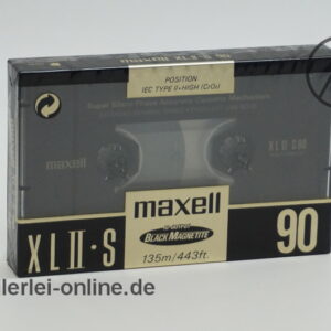 Maxell XLII-S 90 | 3 Stück Audio Kassette | Vintage IEC TYPE 2 High CrO2 Leerkassette | NEU/OVP