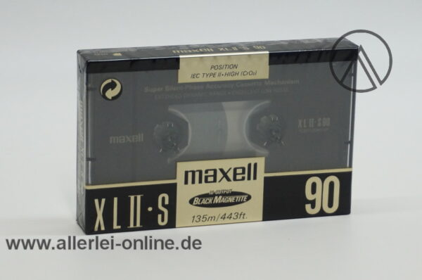 Maxell XLII-S 90 | 3 Stück Audio Kassette | Vintage IEC TYPE 2 High CrO2 Leerkassette | NEU/OVP