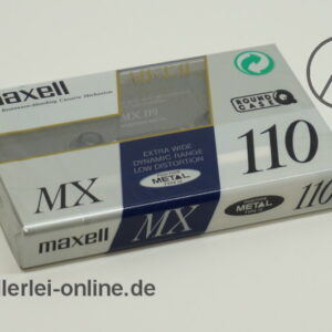 Maxell MX 110 | Audio Kassette | Metall Type IV | Music and Voice Leerkassette