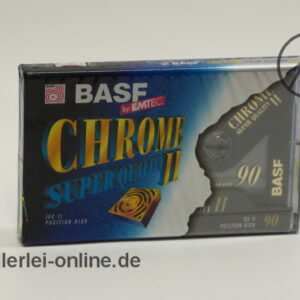 BASF Chrome Super II 90 | Audio Kassette | IEC TYPE 2 High | Music and Voice Leerkassette