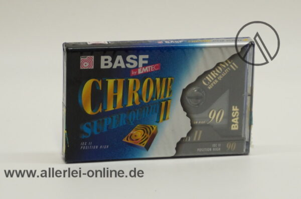 BASF Chrome Super II 90 | Audio Kassette | IEC TYPE 2 High | Music and Voice Leerkassette