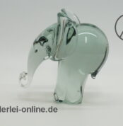 Villeroy & Boch Glas Elefant Skulptur | Elephant Figur | Vintage Glasfigur | 740gr.