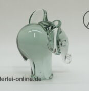 Villeroy & Boch Glas Elefant Skulptur | Elephant Figur | Vintage Glasfigur