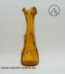 Archimedes Seguso Noppen Vase | Murano Zipfelvase | Vintage Glasvase Murano Italien | Orange/Bernsteinfarben | 32 cm