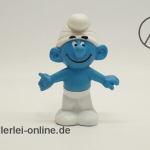 Peyo HACO Schlumpf Gummifigur | Vintage Hohlgummi Schlümpfe Figur | 12 cm